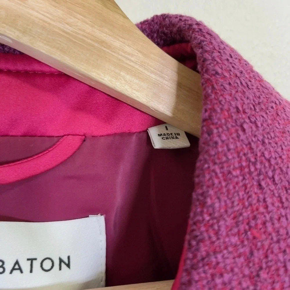 Aritzia Babaton Joan Oversized Linen Shirt Jacket In Elixir Purple - Picture 8 of 16